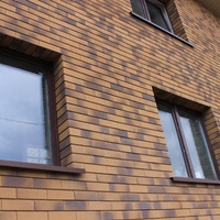 Пример вентилируемого фасада из клинкерной плитки