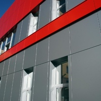 Пример вентилируемого фасада из композитных панелей